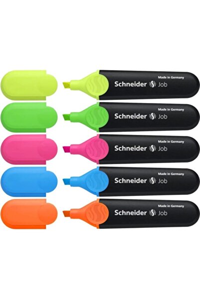 SCHNEIDER Job Fosforlu Kalem Karışık Renk 5'li
