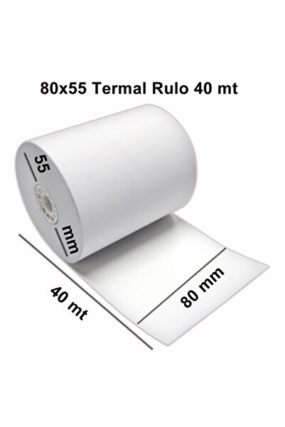 RuloMerkezi Termalno rola papira - 80 mm x 40 m - pakovanje od 10 komada