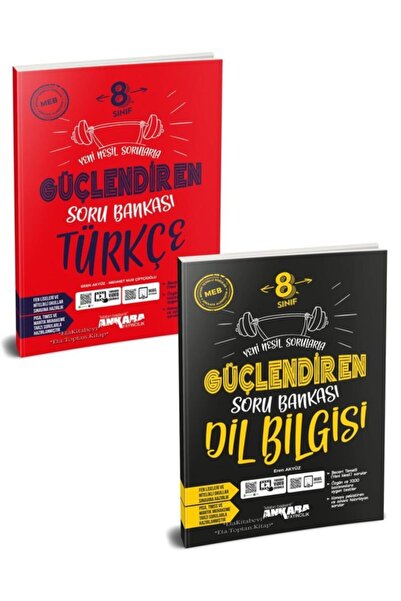 Ankara Yayınları Ankara 8. Sınıf Lgs Türkçe Dil Bilgisi Soru Bankası Seti 2 K...