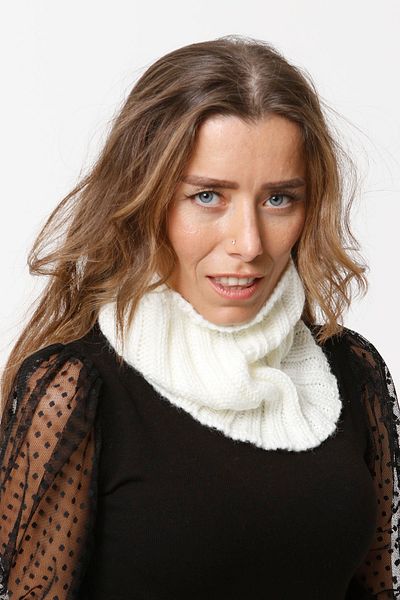 Vemod Pipe Neck Collar - Bone