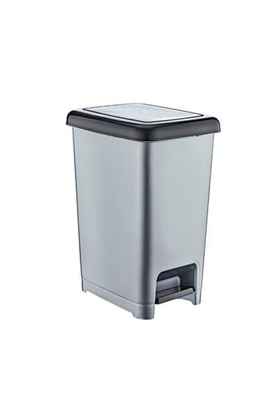 Emr züccaciye Slim Pedallı Çöp Kovası 40 Lt.gri Siyah