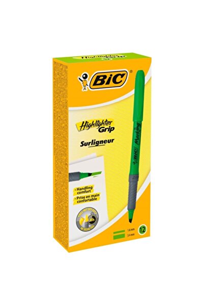 Bic Marking Highlighter Grip Kalem Tipi Fosforlu Işaret Kalemi 1,6 - 3,4 Mm Y...