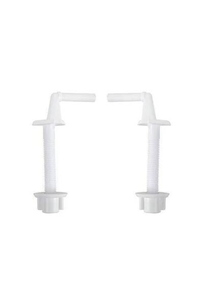 Genel Markalar Klozet Kapağı Montaj Vidası Seti 4 Parça 2 Adet 10 Cm Pvc Kloz...