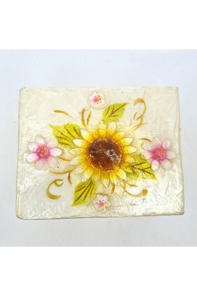evinizdeki okyanus esintisi turkuaz hediyelik Large Mother of Pearl Box