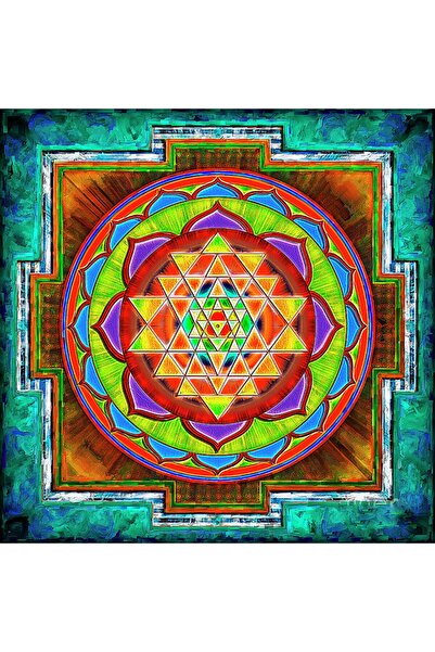 NurStore Sri Yantra Canvas Print - Abundance - Blessings - Luck - Fertility
