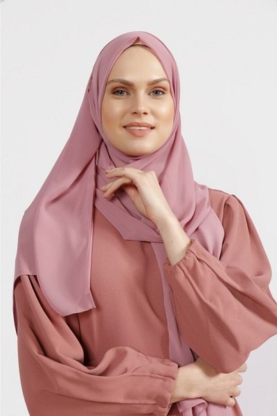 Differenza Κρεπ σιφόν σάλι Dusty Rose