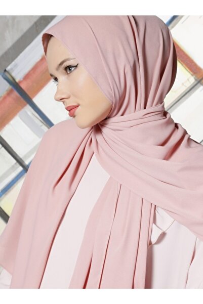 Differenza Krep Şifon Şal Açık Pudra