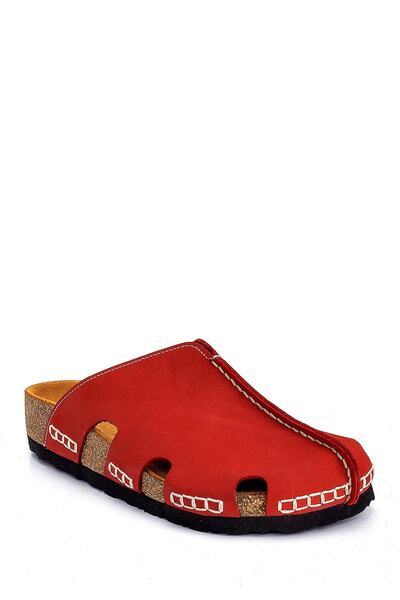 Bequemere Cork Based Genuine Leather 409q Model Orthopedic Unisex Slippers