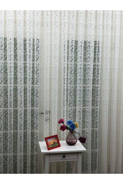 Esse Home Özel Örme Dokulu Dantel Kruvaze Perde, 550x260, Kravuze, 1/4