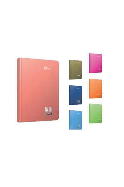 Gıpta Caietul Thebook cu capac cu evidențiere cu fir cusut 20x28 120 coli pătrate (1265)
