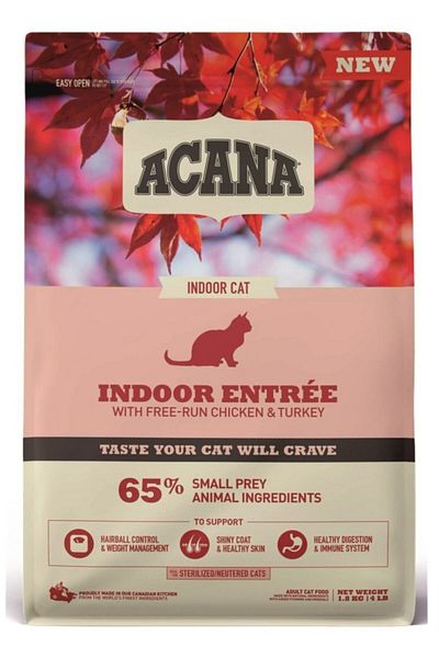 Acana 1.8kg Indoor Entree Sterilized Cat Food