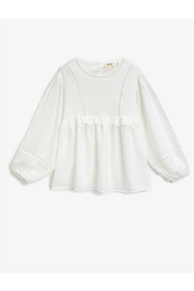 Koton Bluse - Weiß - Relaxed Fit