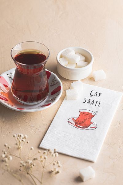 NapkinStore Tea Time Mottolu Napkin 24 Pack
