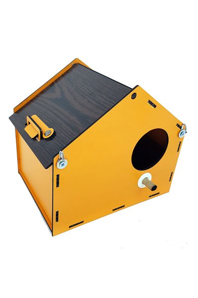 Demo Tasarım Roofed Nest House Model (ORANGE) Bird's Nest