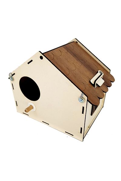 Demo Tasarım Roofed Nest House Model (KEMENÇE) Bird Nest