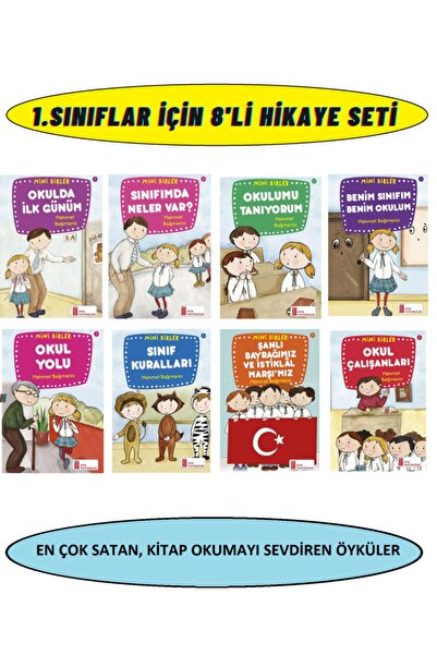 Ata Yayıncılık 1.sınıfların Severek Okuyacağı 8'li Hikaye Kitabı Seti