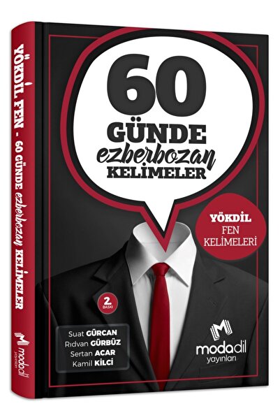 Modadil Yayınları Yökdil Fen 60 Günde Ezber Bozan Kelimeler Suat Gürcan