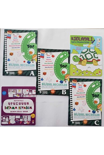 Curious&Genius 6yaş Pat Bilişsel Beceriler,timaş 5-6 Yaş Kodlamalı Boyama,akt...