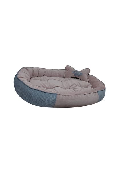 Patili Evler 75x100 Cm Large Size Oval Dog Bed - Bone Padded - X Large -