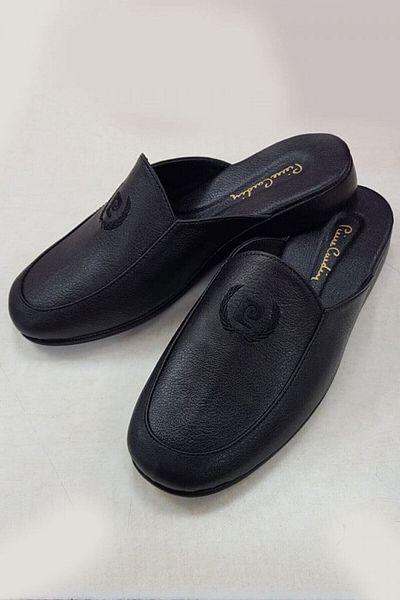Pierre Cardin Ανδρικές μαύρες παντόφλες 289