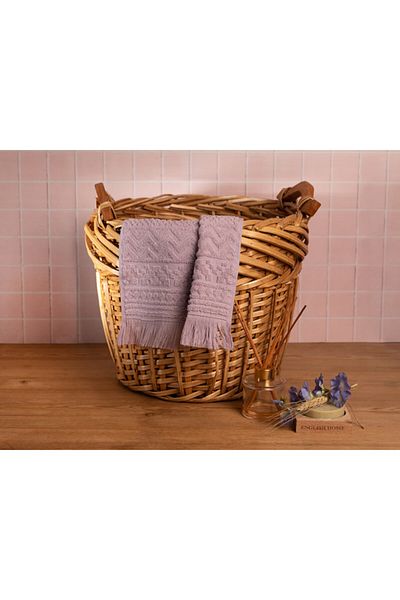 English Home Prosop de mână Liliac Zigzag Jacquard 30x40 cm