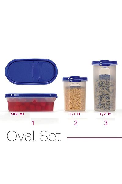 Tupperware 1 - 500ml Oval Series Storage Container