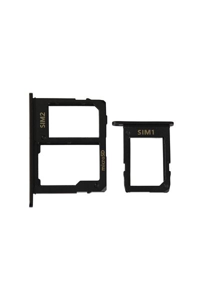tekyerdenal Samsung Galaxy J5 Pro 2017 J530 Compatible Sim Card Tray Black