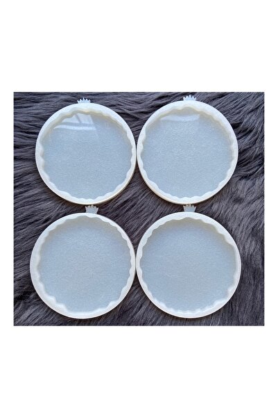 cnk craft shop 4lü Geode Epoksi Bardak Altlığı Kalıbı, Epoksi Reçine Silikon ...