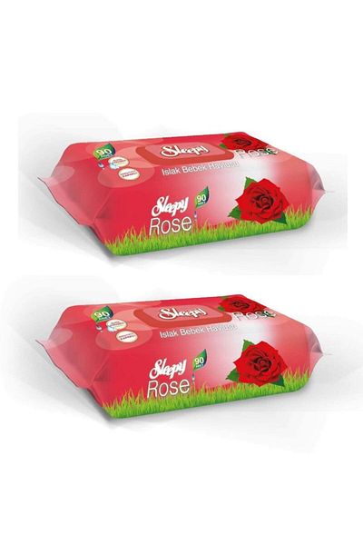 Sleepy Rose Scented Wet Towel 90's 02 Pieces