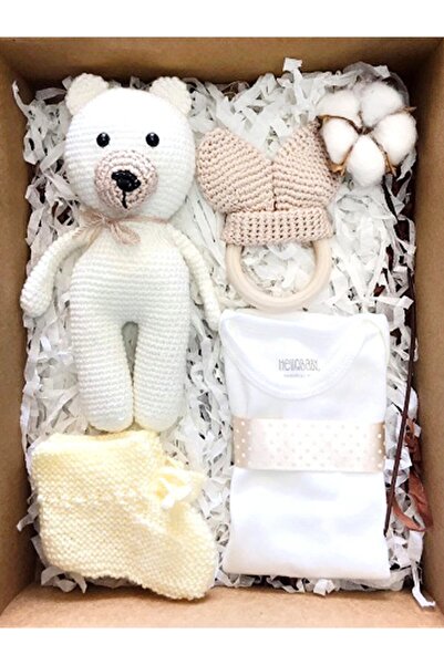 Ayıcık Amigurumi Bebek Hediye Kutusu