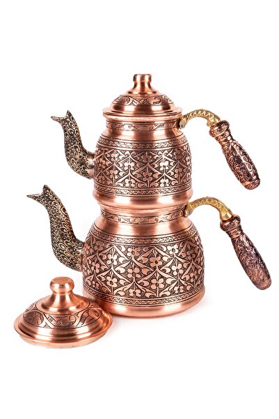 Handygoo Papatya Bahçesi Bakır Çaydanlık