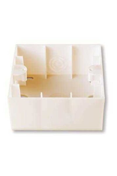 VİKO Karre Derin Tekli Sıva Üstü Kasa Beyaz