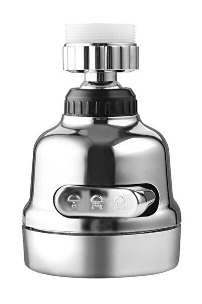 checkmate Musluk Başlığı 3 Fonksiyonlu Krom Oynar Başlık 360 Derece