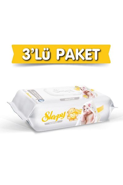 Sleepy Sensitive Wet Towel 90's 03 Pieces