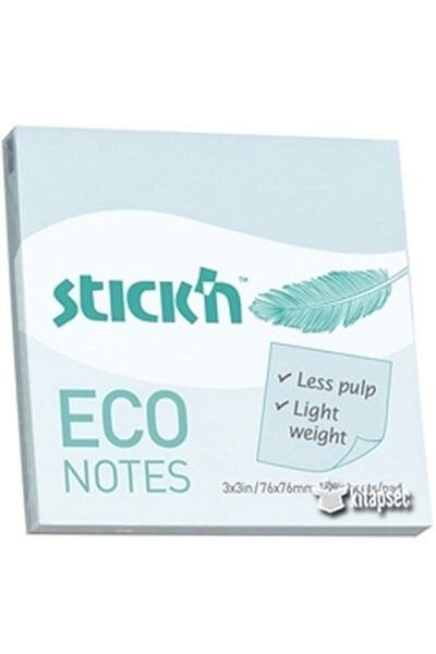 Gıpta Pastel Blue-green-pink 100 Sheets Eco Notes 76x76 Adhesive Note Paper
