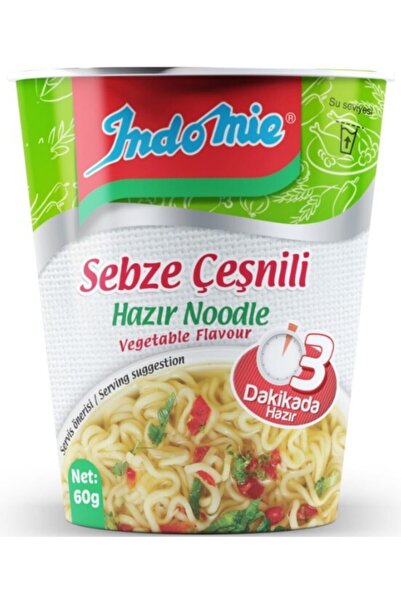 İndomie Ndomie Sebze Çeşnili Hazır Bardak Noodle 60gr*24 Lü