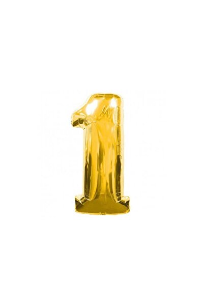 Firsat Ayi أوبرتيونيتي بير فويل بالون رقم 90 سم لون ذهبي لعمر سنة واحدة