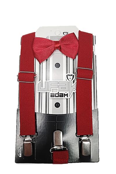 Ufak Adam Vješalica za pantalone i set leptir mašne za dečaka / dete