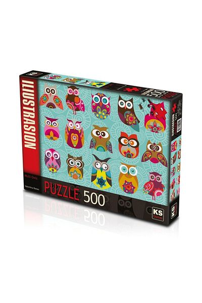 Ks Games Ks Puzzle 500 Pieces Multi Owls Colorful Owls