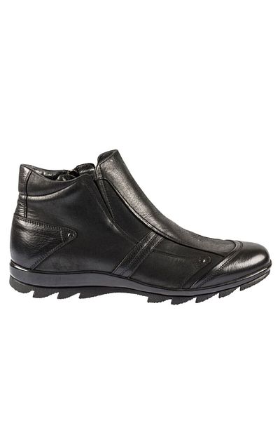 Fosco 3532 Genuine Leather Men's Boots - - Black - 44