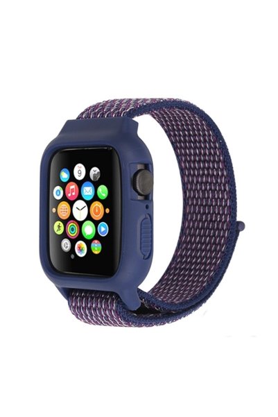Ally Mobile Apple Watch 6-se-5-4 44mm - 3-2-1 42mm Kayış Kordon Kılıf Silikon...