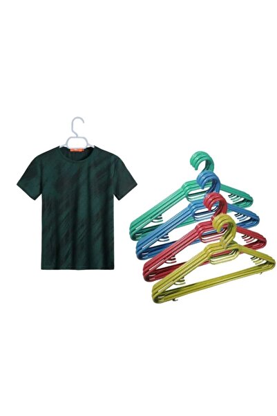 Vip Home Concept شماعة ملابس بلاستيكية 24 قطعة شماعة ملابس شماعة تنورة