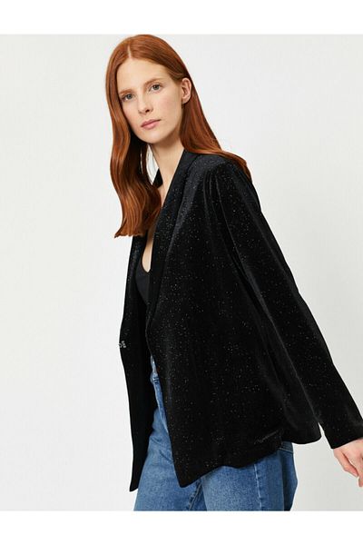 Koton Blazer - Schwarz - Relaxed Fit