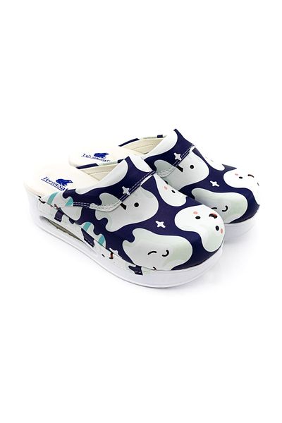 TERLİKSABO Purple Tooth Patterned Air Max Sabo Slippers