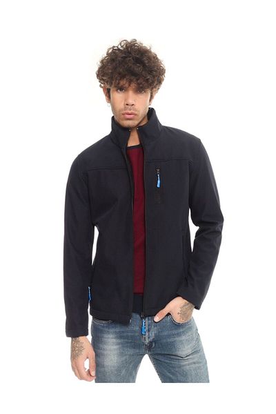 Cazador Jazz 1046 Waterproof Softshell Men's Coat Navy Blue