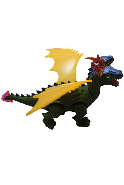 DELEN OYUNCAK Sesli Işıklı Hareketli Çift Başlı Dinazor