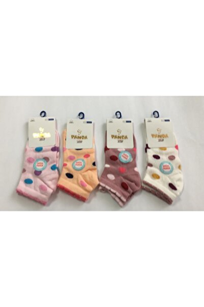 Panda Kız Çocuk 12 Li Pamuk Patık