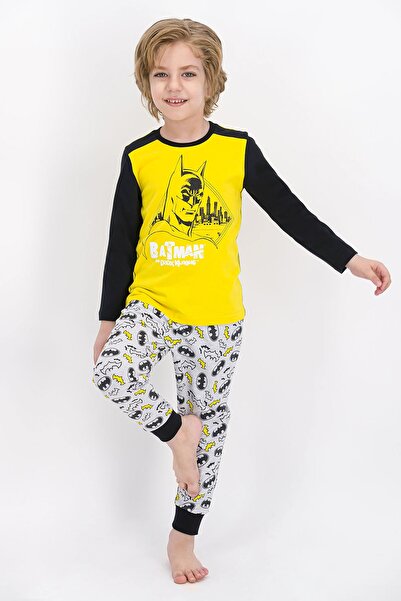 Batman Lisanslı Mimoza Erkek Çocuk Pijama Takımı