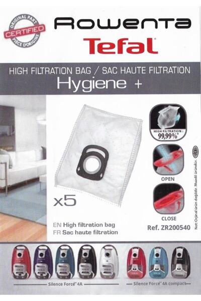 Rowenta Ro 6477 - Ro 6441 Silence Force 4a Hygiene Toz Torbası 5 Adet