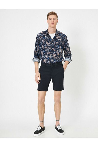 Koton Slim-Fit-Shorts für Herren mit Taschendetail